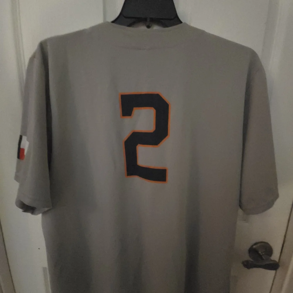 Houston Astros Baseball Jersey Men’s Size XL #2 Button Up Coca-Cola - Picture 2 of 5